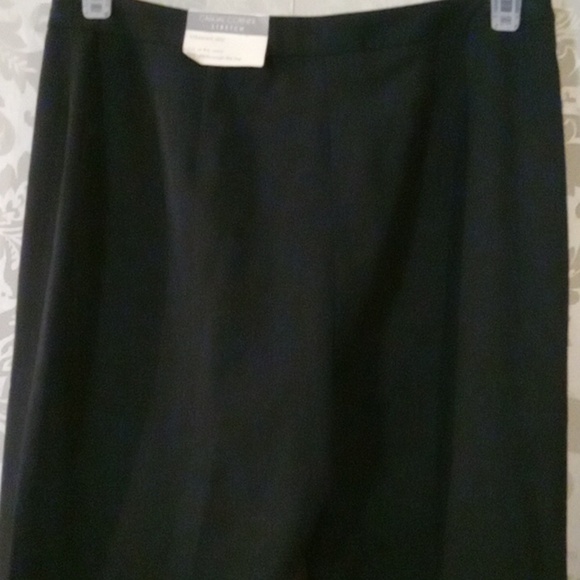 Casual Corner Silver and Black Straight Leg Pants - Picture 4 of 8